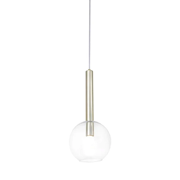Pendente Metal Domado Arbo Ball G 6406 42cm Alumínio e Vidro E27