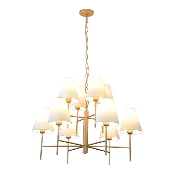 Lustre Metal Domado Thomas Haste Cup 10 6011 85cm Alumínio e Cúpula E27