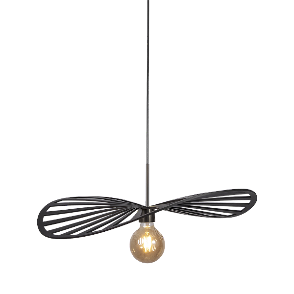 Pendente Metal Domado Fluid Line 35cm Ball 6248B Alumínio Acrílico e Vidro G9