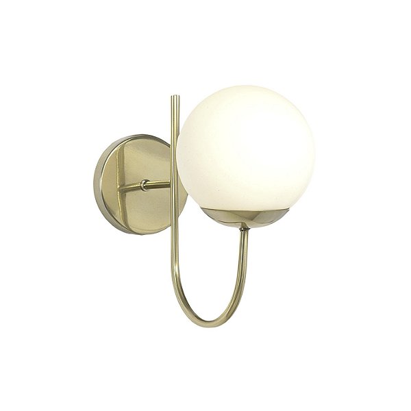 Arandela Metal Domado Sole Haste Curve Simples 6073 E27