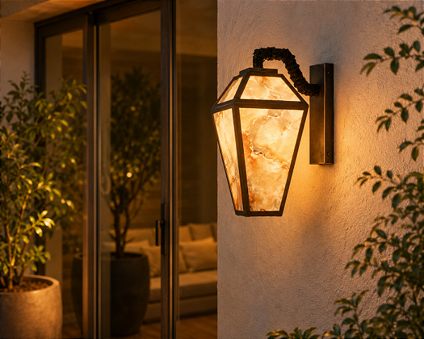Arandela Metal Domado Ballon P 6530 E14 Vidro FakeStone