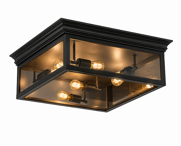 Plafon Metal Domado Colonial Quadrado 40cm Class 5651