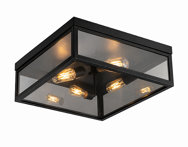 Plafon Metal Domado Colonial Quadrado 50cm Moder 5652