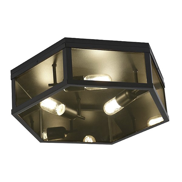 Plafon Metal Domado Colonial Sextavado 50cm Moder 5658