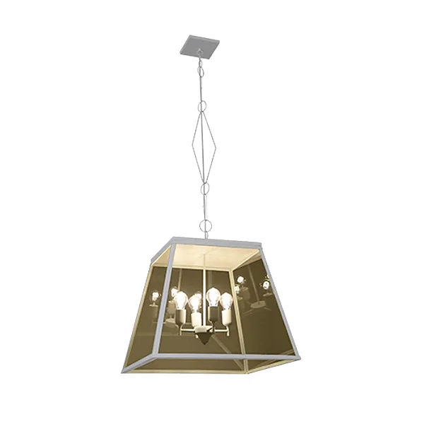 Pendente Metal Domado Colonial Quadrado Moder 5662