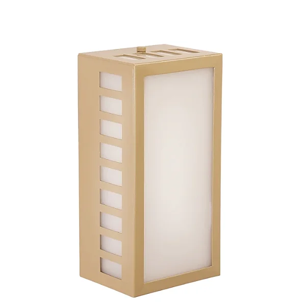 Arandela Metal Domado Box Com Quadradinhos 533 E27