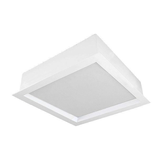 Embutido Quadrado Recuado 64cm para 4 Lâmpadas Tubular LED G10 em Alumínio 21506