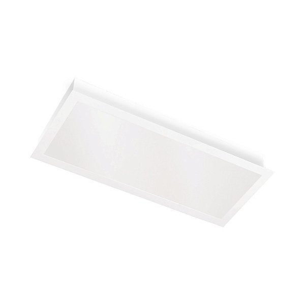 Embutido Retangular Recuado Simples G Metal Domado Código 21703 1,24m para Lâmpada Tubular Maior LED G10