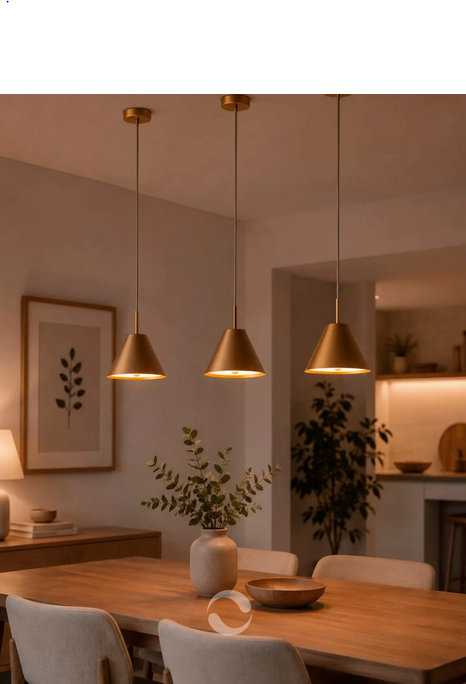 Pendente Klasike G Metal Domado Código 7069 LED 5,4W 3000K ou 4000K em Alumínio e Acrílico