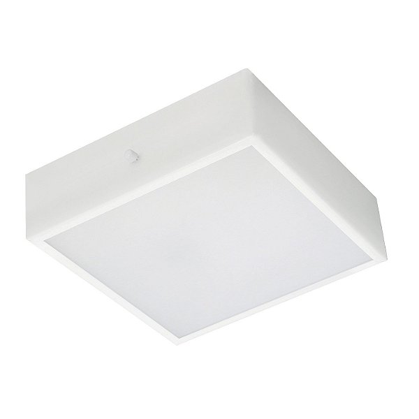 Plafon Quadrado 40cm Metal Domado Código 5168 para 4 Lâmpadas Bulbo E27 em Alumínio e Vidro