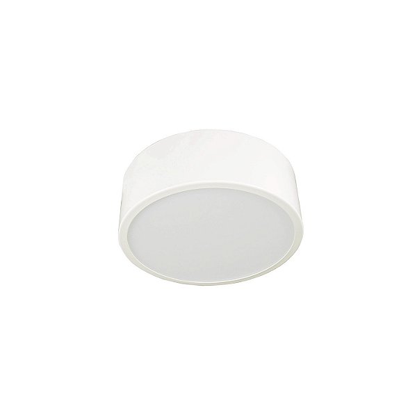 Plafon Redondo Liso 20cm Metal Domado Código 5320 para 1 Lâmpada Bulbo E27 em Alumínio e Vidro