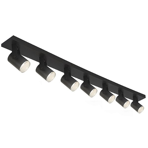 Spot Mini Redondo com Sete Metal Domado Código 11359 para 7 Lâmpadas Mini Dicróica GU10 LED COB 21W