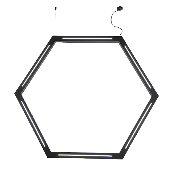 Pendente Zamanelli Vertical Metal Domado Código 9020 LED Integrado 63W 6300lm Alumínio e Acrílico