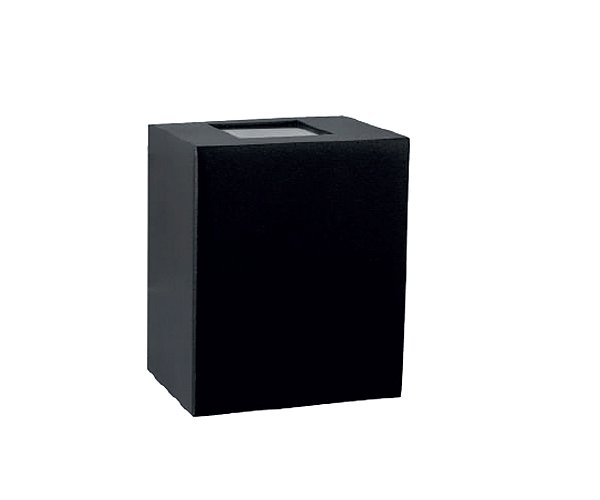 5376G/L - Arandela Kasse Quadrada Com Kit G9 ou LED 6W em Alumínio e Vidro
