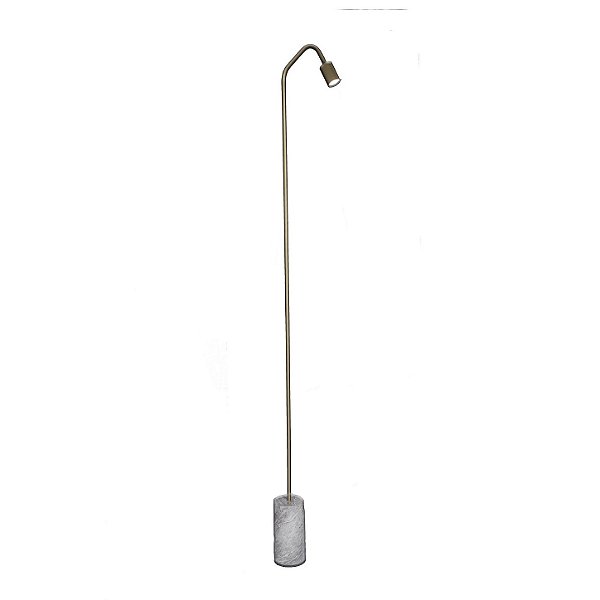 Coluna Mini Redonda GU10 ou LED 3W 3000K em Alumínio e Acrílico 50105G/L
