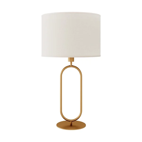 Abajur Foco Metallo Bianchi AB-217 em Metal Decorativo para Mesa Lateral e Cabeceira 1xE27