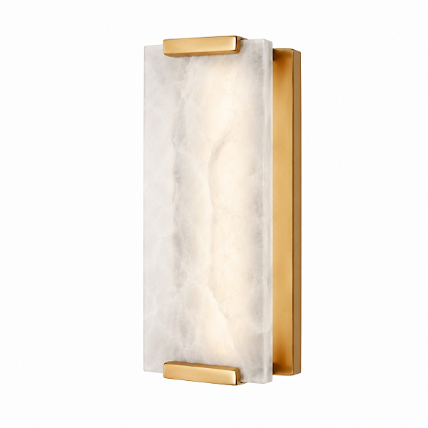 Arandela LED Foco Metallo Marmo Lapidado AR-175 5W 2700K para Sala, Hall, Corredor e Lavabo