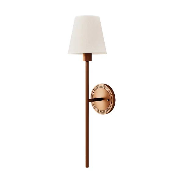 Arandela Tocheiro AR-105-R Foco Metallo 63,3cm para 1 Lâmpada E27 | Luminária de Parede Decorativa