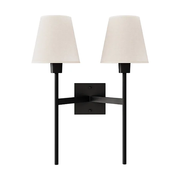 Arandela Tocheiro Dupla AR-125 Foco Metallo 50,4cm com 2 Lâmpadas E27 | Luminária de Parede Decorativa