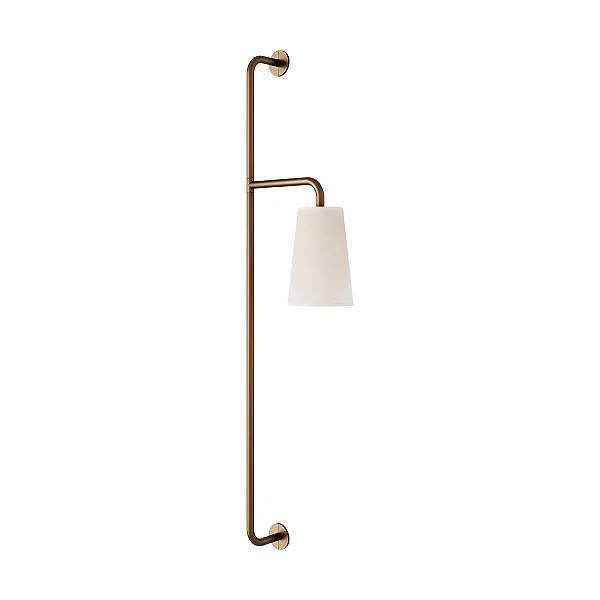 Coluna de Parede Coni Articulada CO-320 Foco Metallo com Plug Externo 1 Lâmpada E27 | Luminária de Parede Moderna