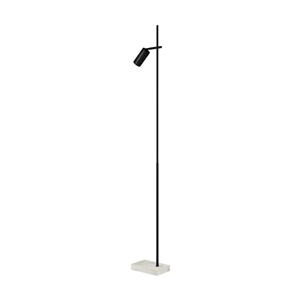 Coluna de Parede Vasto Base de Mármore Articulada CO-318 Foco Metallo 1,69m para 1 Lâmpada GU10 | Luminária de Parede