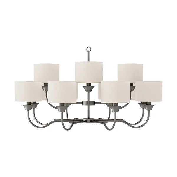 Lustre Alba 12 Braços LU-432-12 Foco Metallo 12 Lâmpadas E27 | Lustre Decorativo Moderno