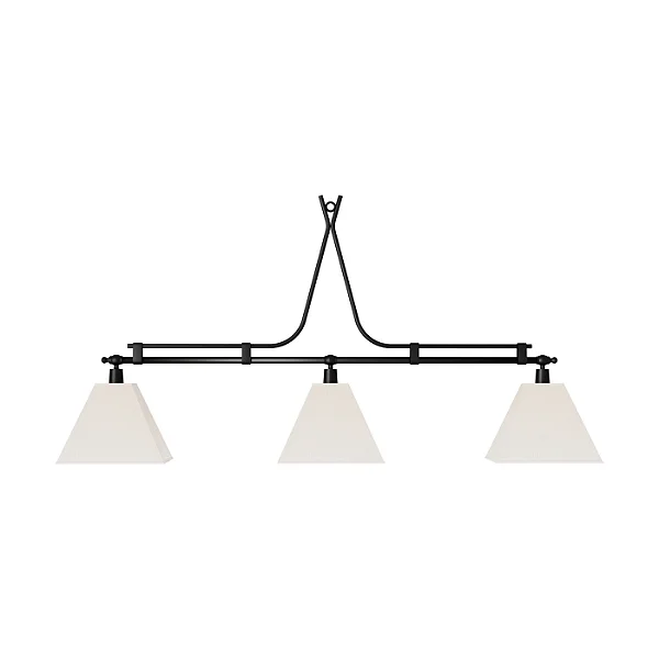 Pendente Arezzo 1,50m com 3 Cúpulas 3x E27 para Mesa de Jantar e Ilha Gourmet Foco Metallo PE-515-2