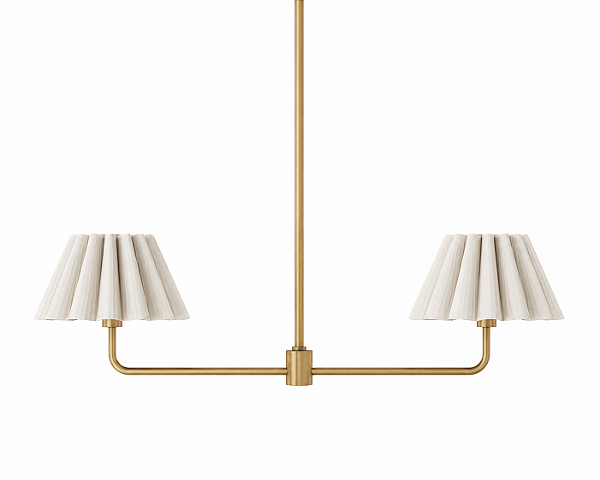 Pendente Delicato Haste 90cm 2 Lâmpadas E27 para Mesa de Jantar e Ilha Gourmet Foco Metallo PE-537-90