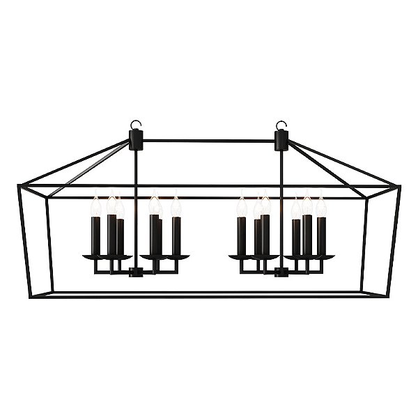Pendente Inglês Duplo 12 Lâmpadas E14 para Mesa de Jantar Grande Foco Metallo PE-536