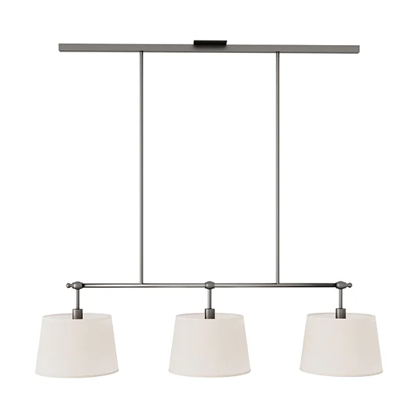 Pendente Siena 3 Lâmpadas E27 para Mesa de Jantar, Ilha Gourmet e Bancada Foco Metallo PE-514