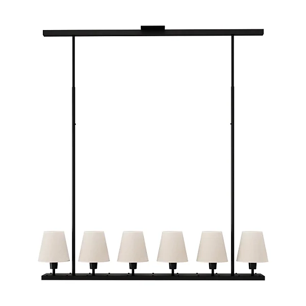 Pendente Tocheiro 6 Lâmpadas E27 para Mesa de Jantar, Living e Hall Foco Metallo PE-506