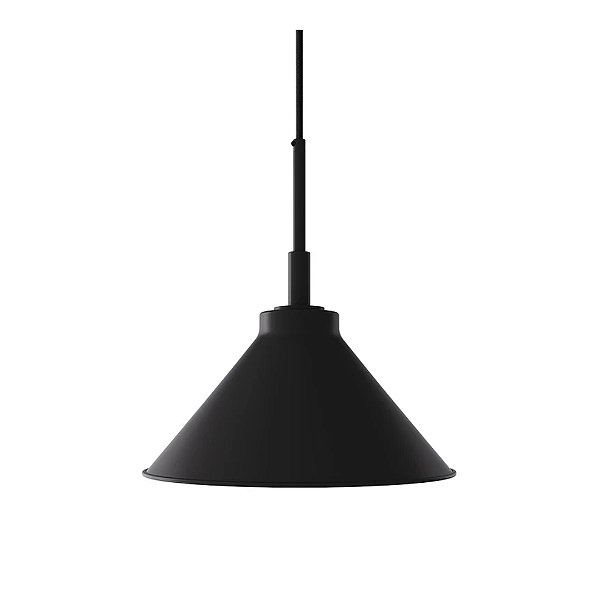 Pendente Trento 37cm 1 Lâmpada E27 para Bancada, Cozinha e Mesa de Jantar Foco Metallo PE-534-37