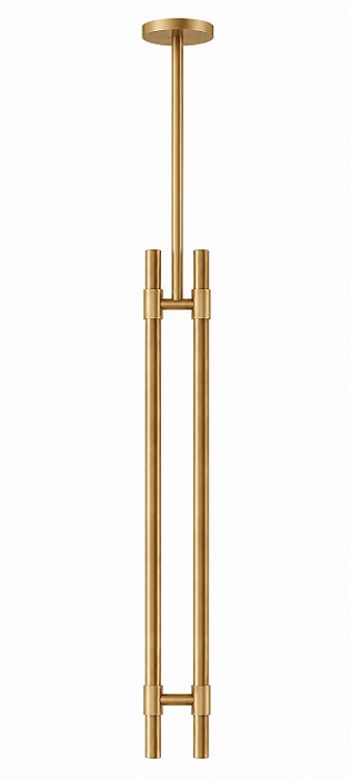Pendente Vittorio Duplo G Haste 90cm 4 Lâmpadas G9 para Mesa de Jantar Foco Metallo PE-524-90