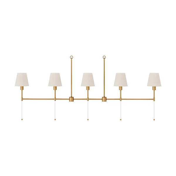 Pendente Volterra 5 Lâmpadas E27 para Mesa de Jantar, Ilha Gourmet e Living Foco Metallo PE-517