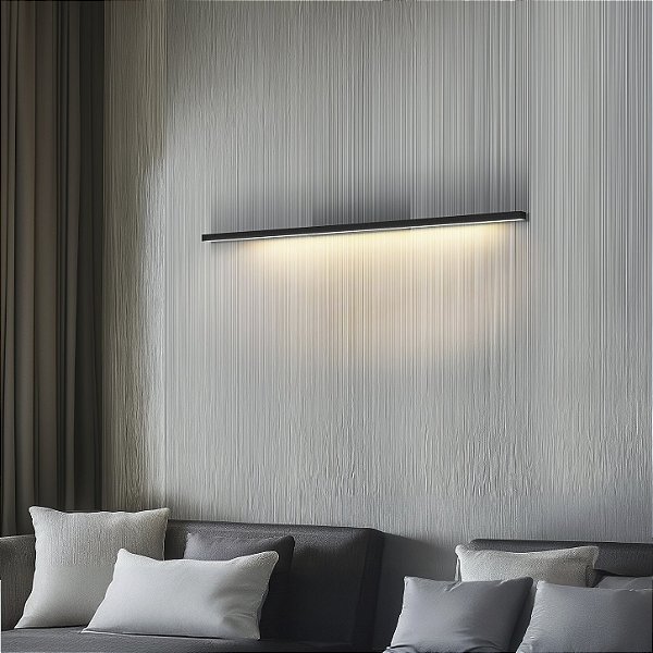 Arandela Itamonte Tech Uno G Horizontal 283-402 101cm LED Integrado 24W Luz Direta em Alumínio e Acrílico Fosco 4000K 230V
