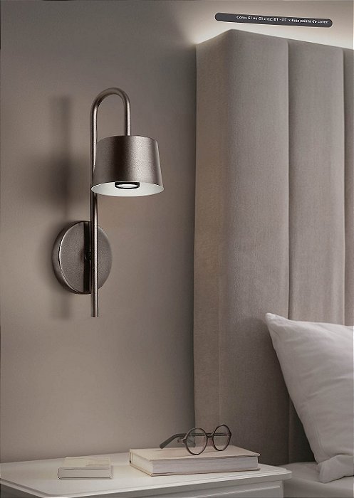 Arandela Itamonte Nina 288-301 38cm LED Integrado 4W 400lm 3000K em Alumínio 127V