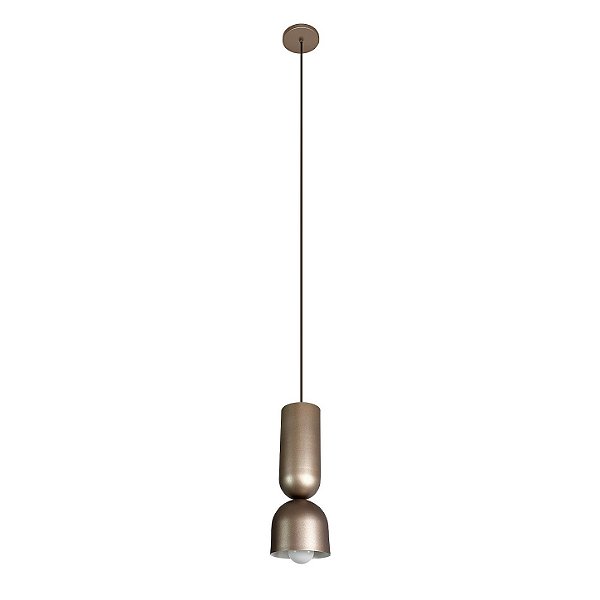 Pendente Dueto 548 Ø135x360mm 1x E27 LED Bulbo A60 Alumínio