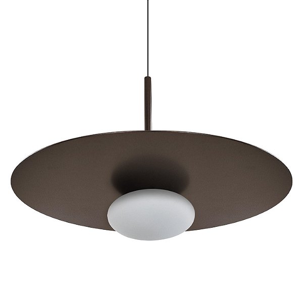 Pendente Voss 556-301 Ø230x60mm LED Integrado 4W Vidro Fosco Branco