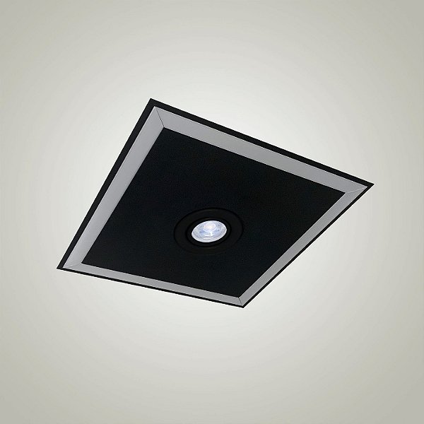 Luminária de Embutir Itamonte Tech Set 350 x 350 mm LED Integrado 30W + PAR20 E27 Perfil Slim 2051-301