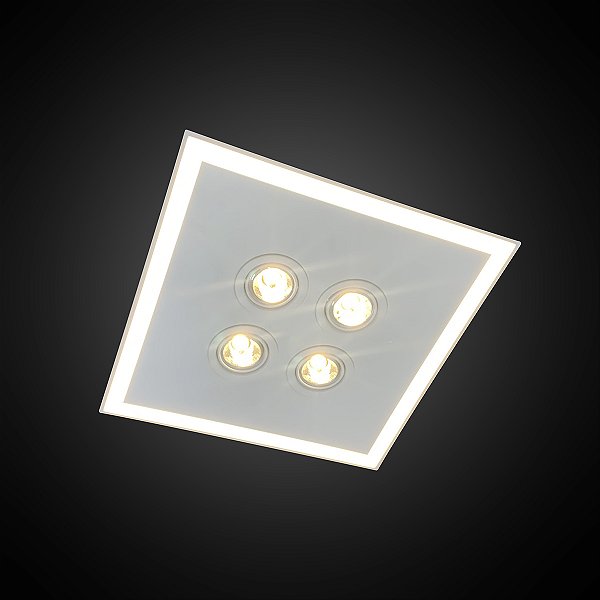 Luminária de Embutir Itamonte Tech Set 480 x 480 mm LED Integrado 42W + 4 PAR20 E27 Perfil Slim 2052-302