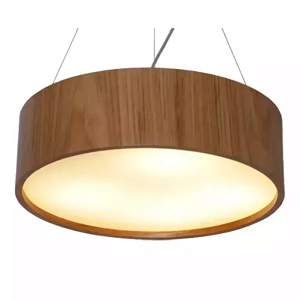 Pendente Accord Cilíndrico LED A-231LED 50x18cm 23W 820lm IRC90 em Madeira