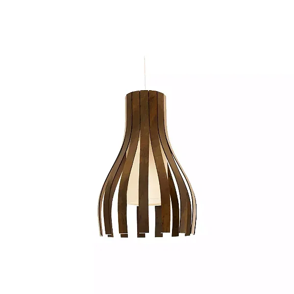 Pendente Accord Barril A-269 37x50cm em Madeira Design Contemporâneo
