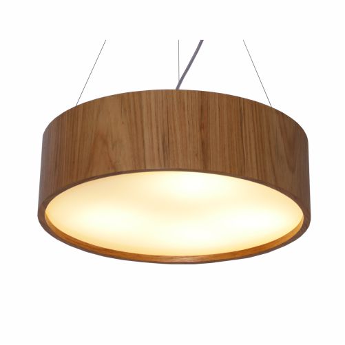 Pendente Accord Cilíndrico A-1041 100x18cm em Madeira Design Contemporâneo