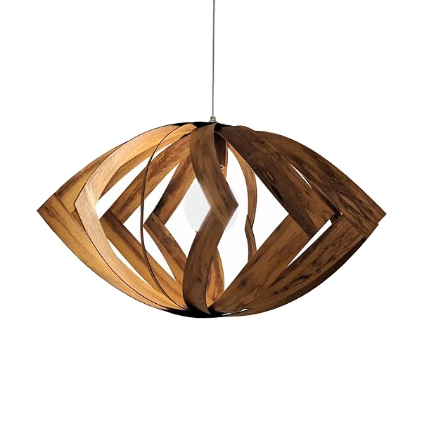 Pendente Accord Versátil A-1243 68x35cm em Madeira Design Contemporâneo