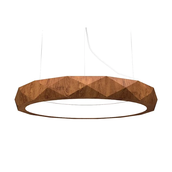 Pendente Accord Facetado A-1357LED 60x12cm LED Integrado 41W 2426lm IRC 90