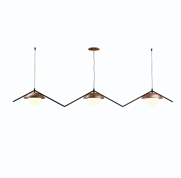 Pendente Accord Sonar A-1516 190x25x18cm Design Contemporâneo Decorativo