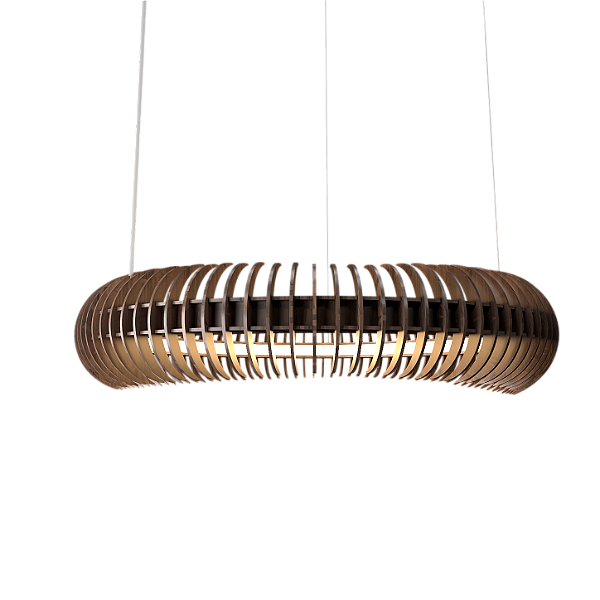 Pendente Accord Stecche Di Legno A-1535LED 104x20cm LED Integrado 36W 2116lm IRC 90