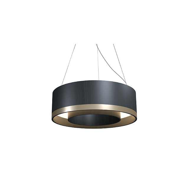 Pendente Accord Cilíndrico Latão A-1558 25x60cm LED Integrado 35W 1230lm IRC 90