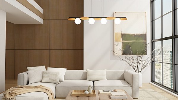 Pendente Accord Luna A-1577 15x120x27cm Design Contemporâneo Decorativo