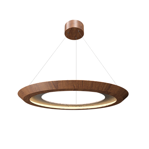 Pendente Accord Petra Circular A-1605 3,5x80cm Pedra Preta LED Integrado 26W 922lm IRC 90